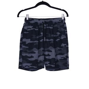TRAVIS MATHEW Leader Board Active Short Black Camo Drawstring Stretch Men's S
